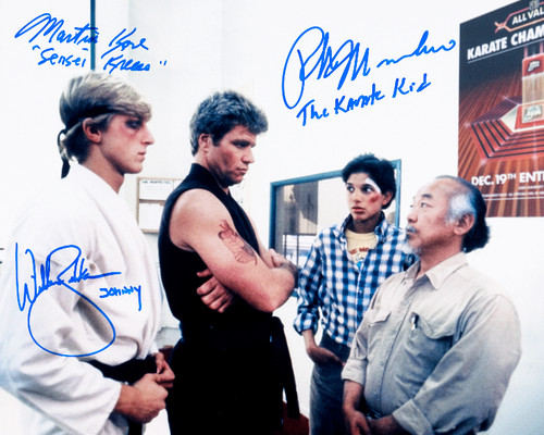 Karate kid cast autografato - karate,